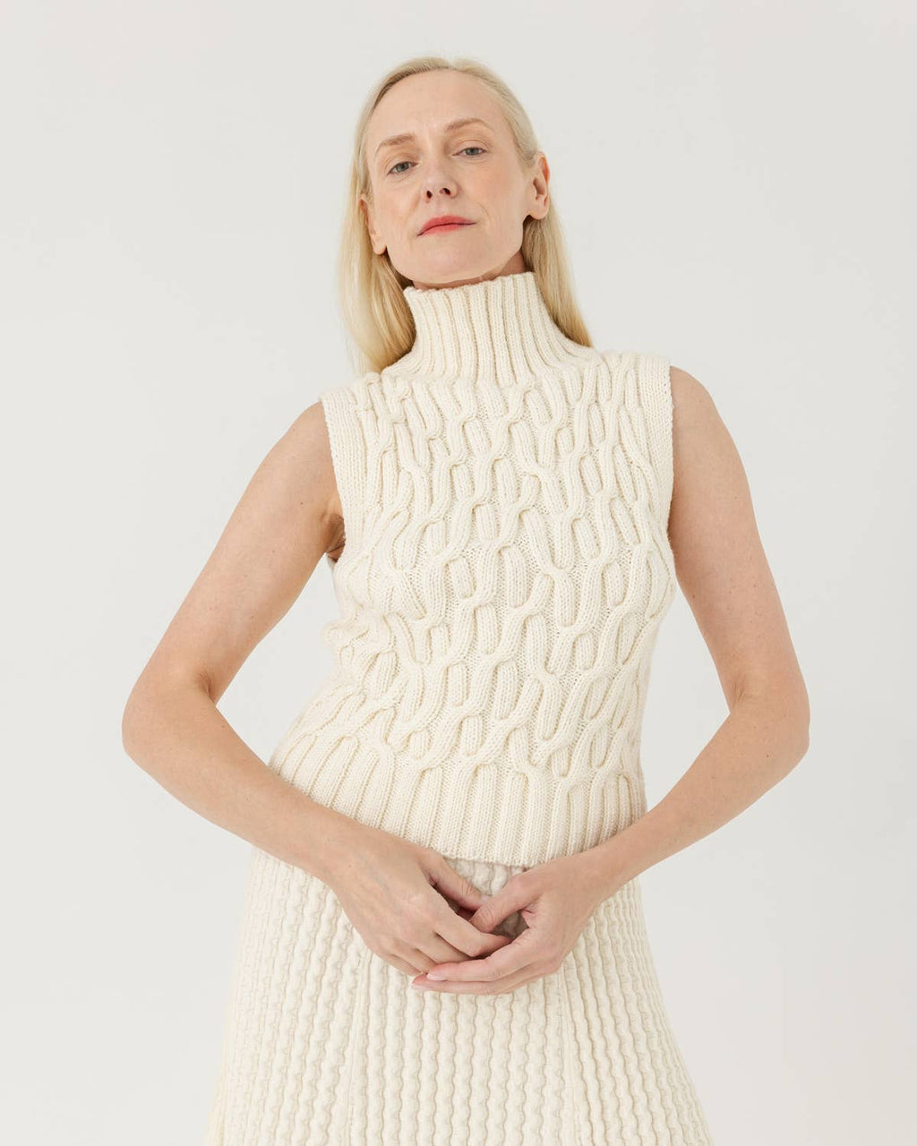Mūša Vest – Merinoull, Sea Salt
