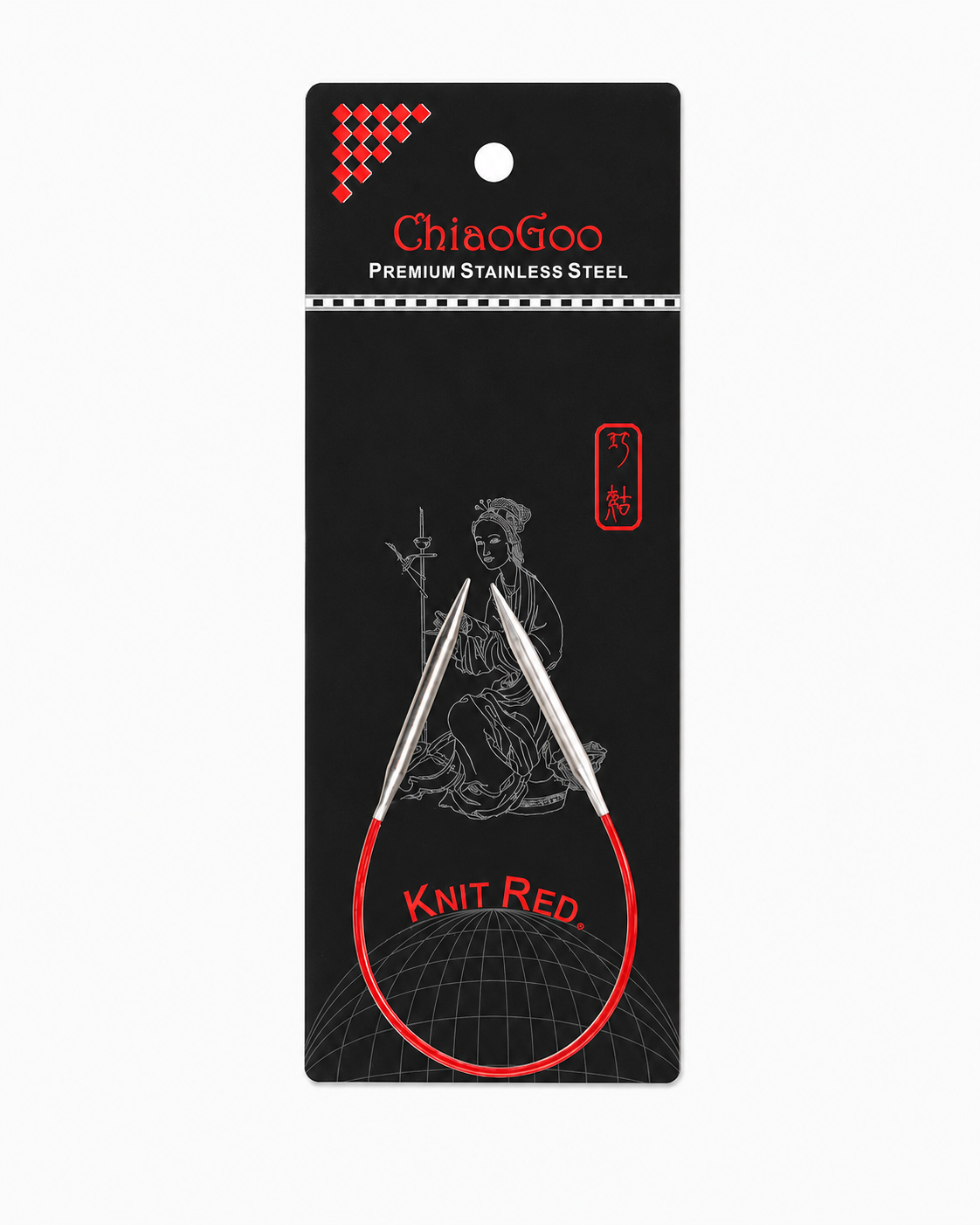 ChiaoGoo Knit Red Rundpinne 23 cm
