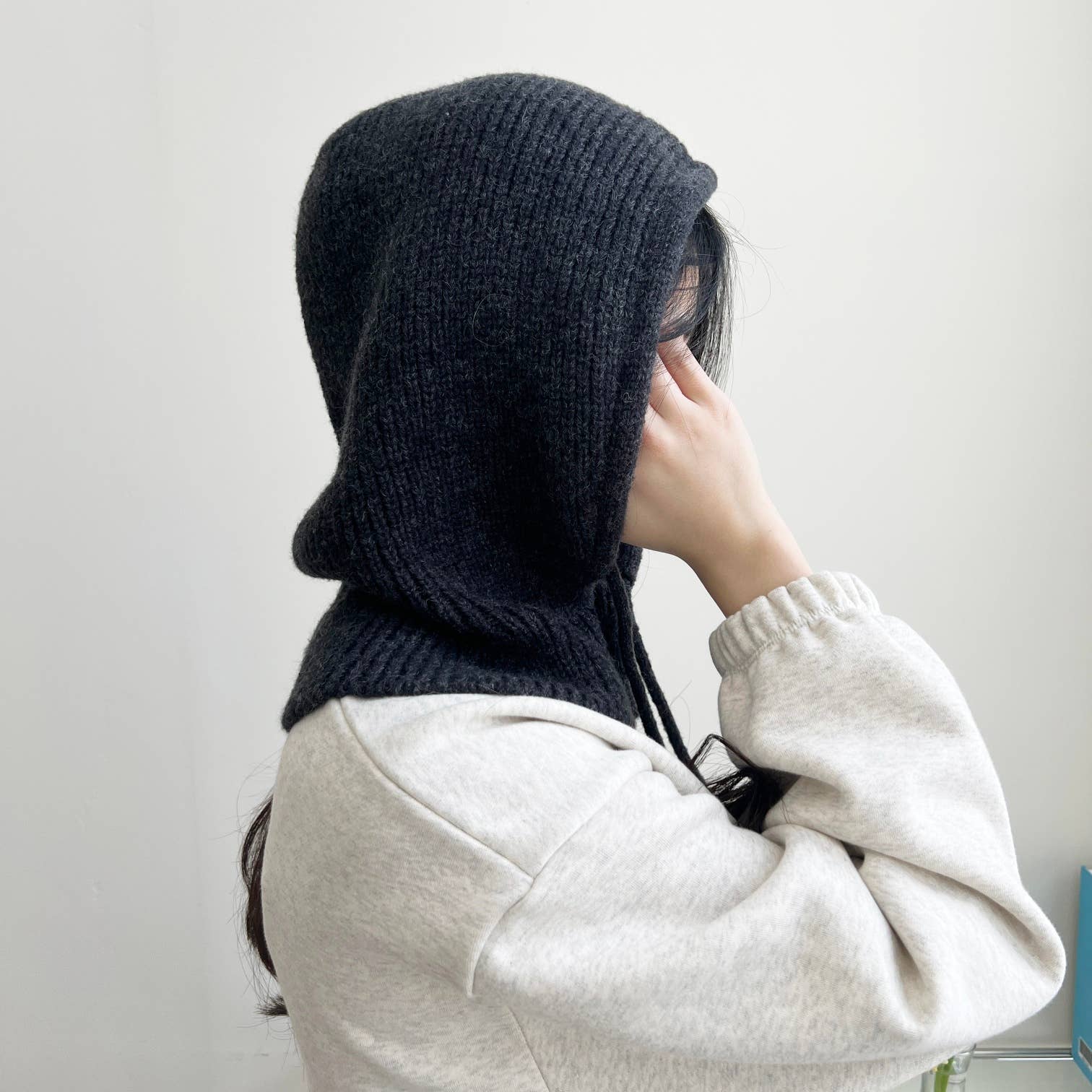 Strikket Ull Balaklava med Hette fra Comfortarians