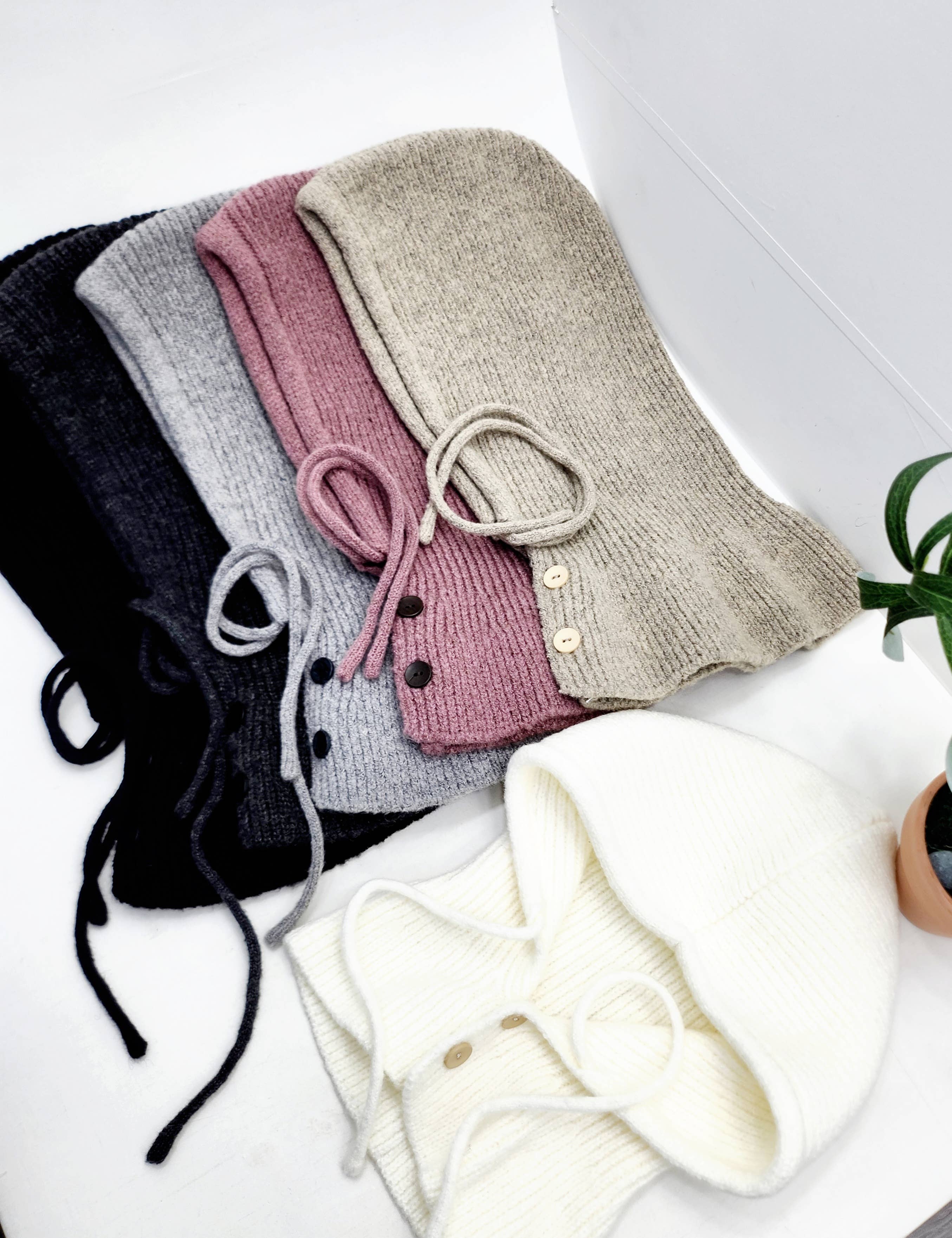 Strikket Ull Balaklava med Hette fra Comfortarians