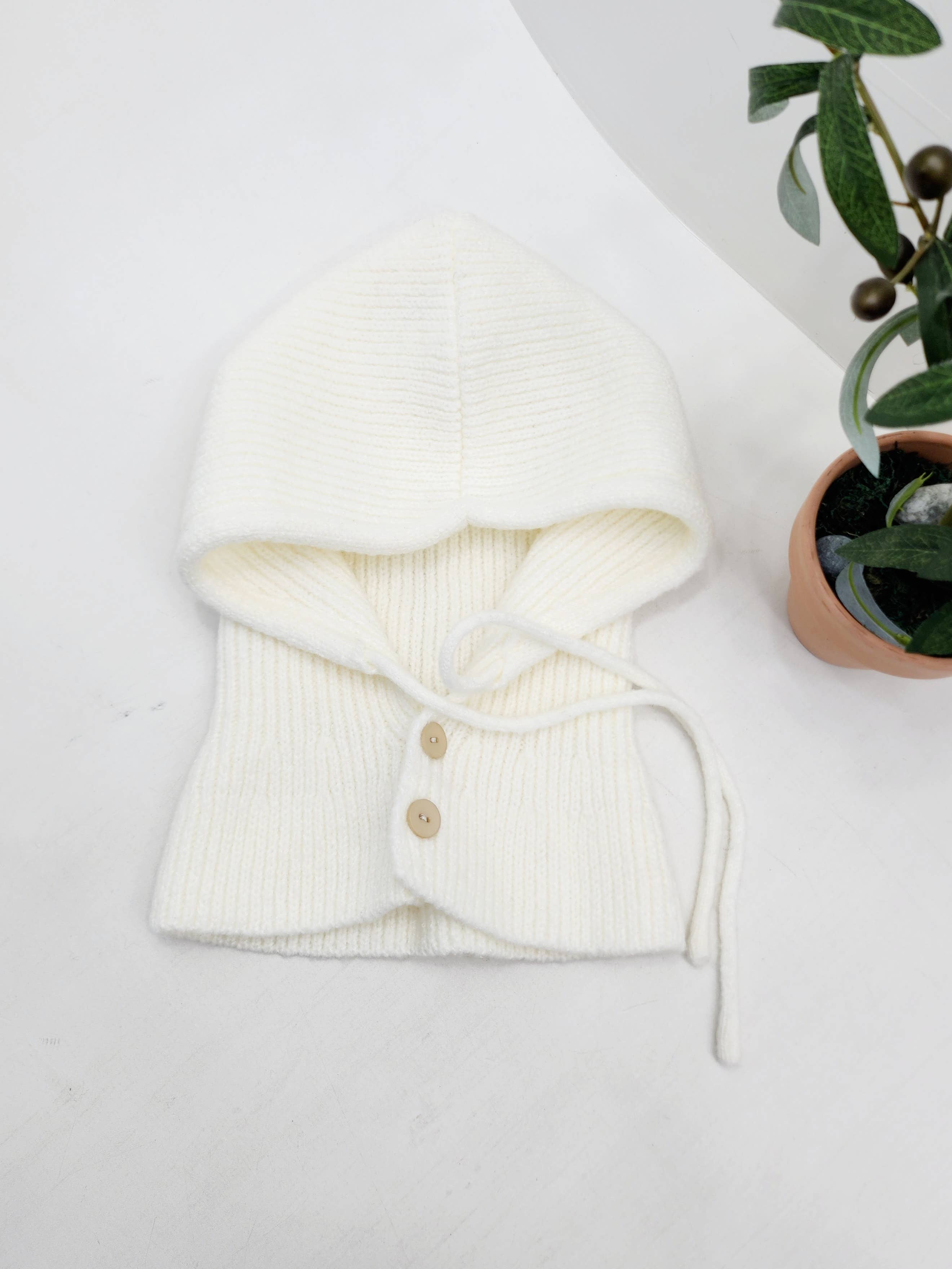 Strikket Ull Balaklava med Hette fra Comfortarians