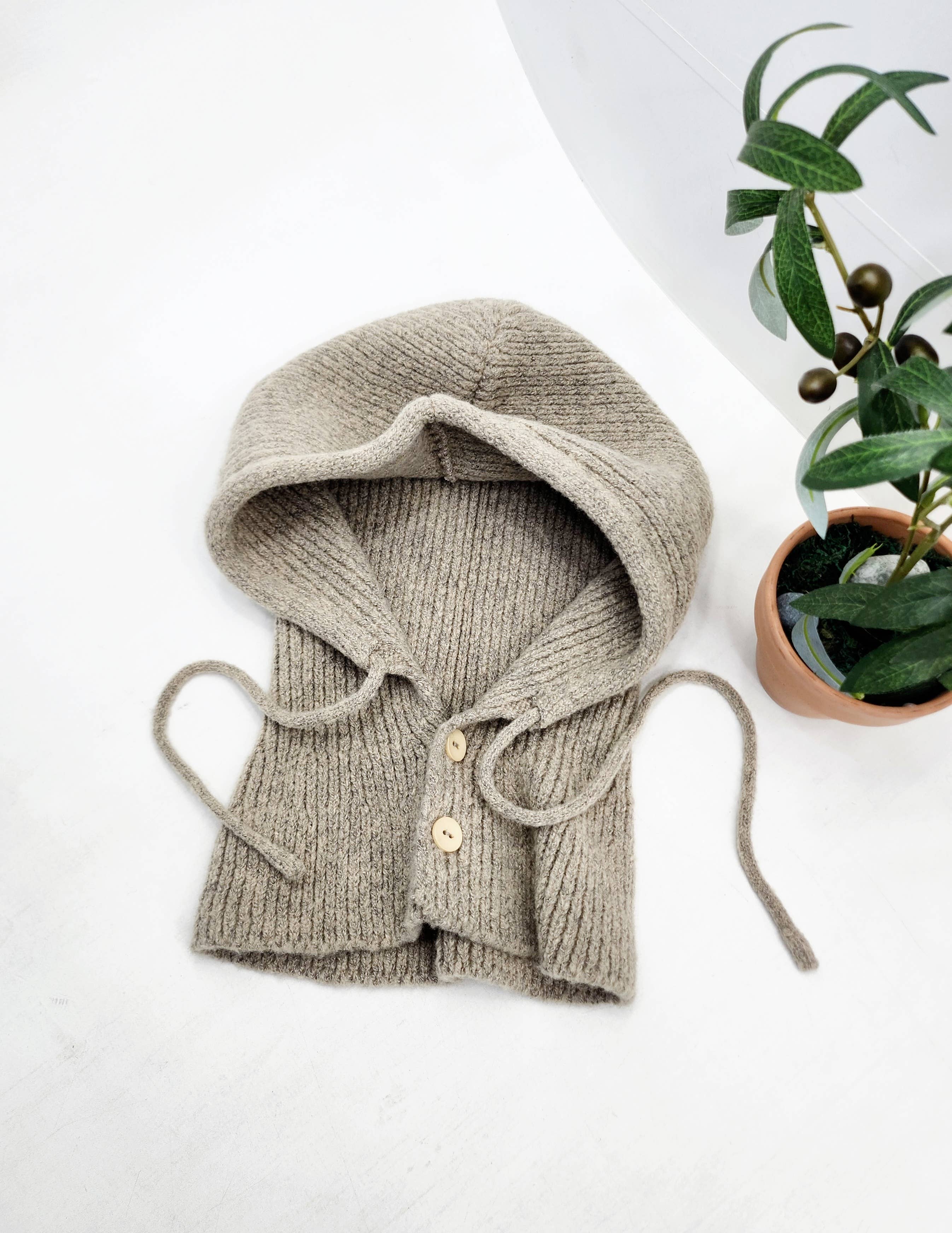 Strikket Ull Balaklava med Hette fra Comfortarians