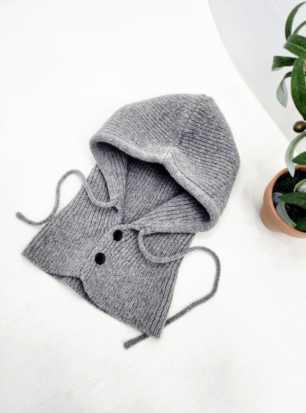 Strikket Ull Balaklava med Hette fra Comfortarians