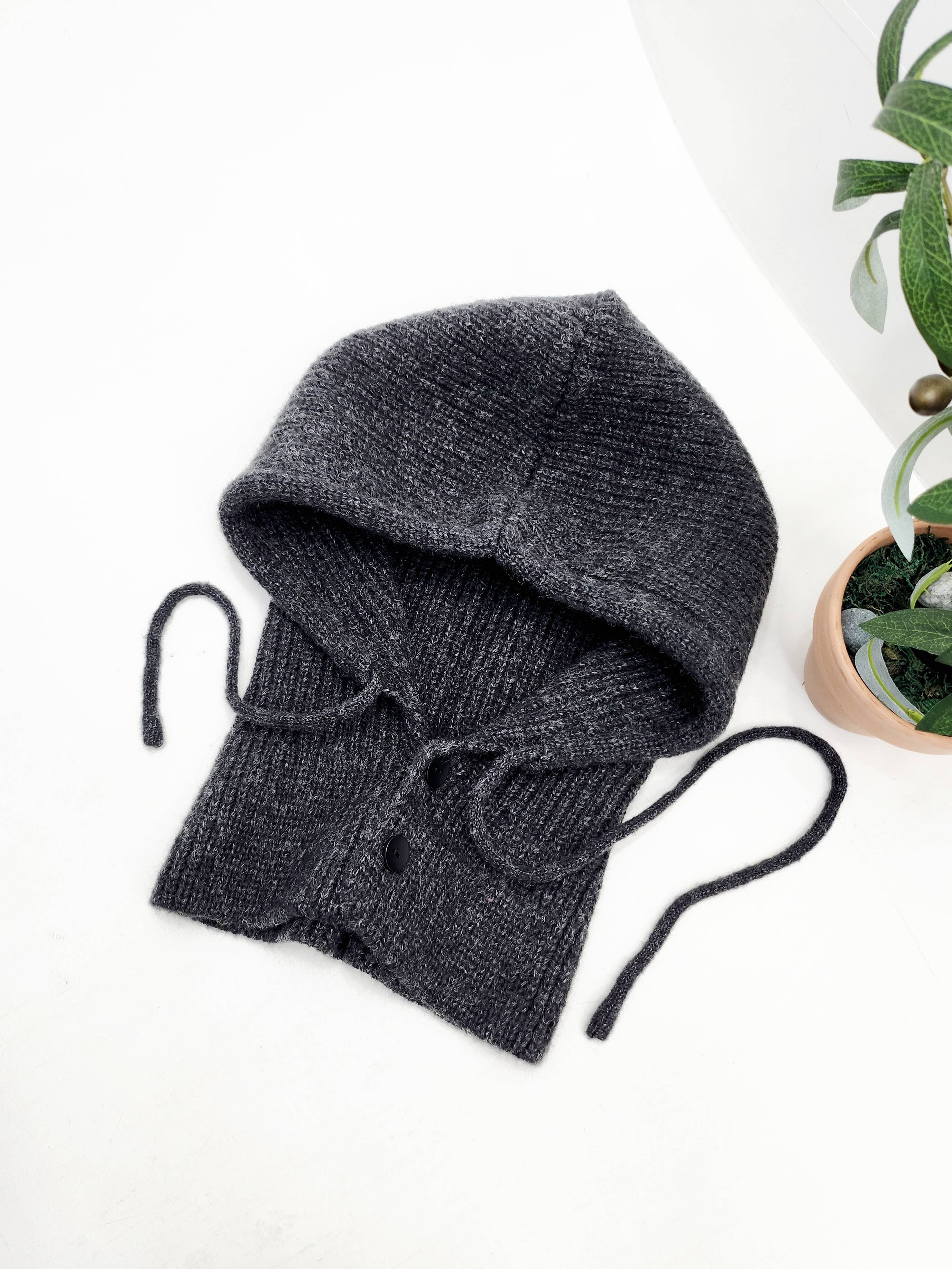 Strikket Ull Balaklava med Hette fra Comfortarians