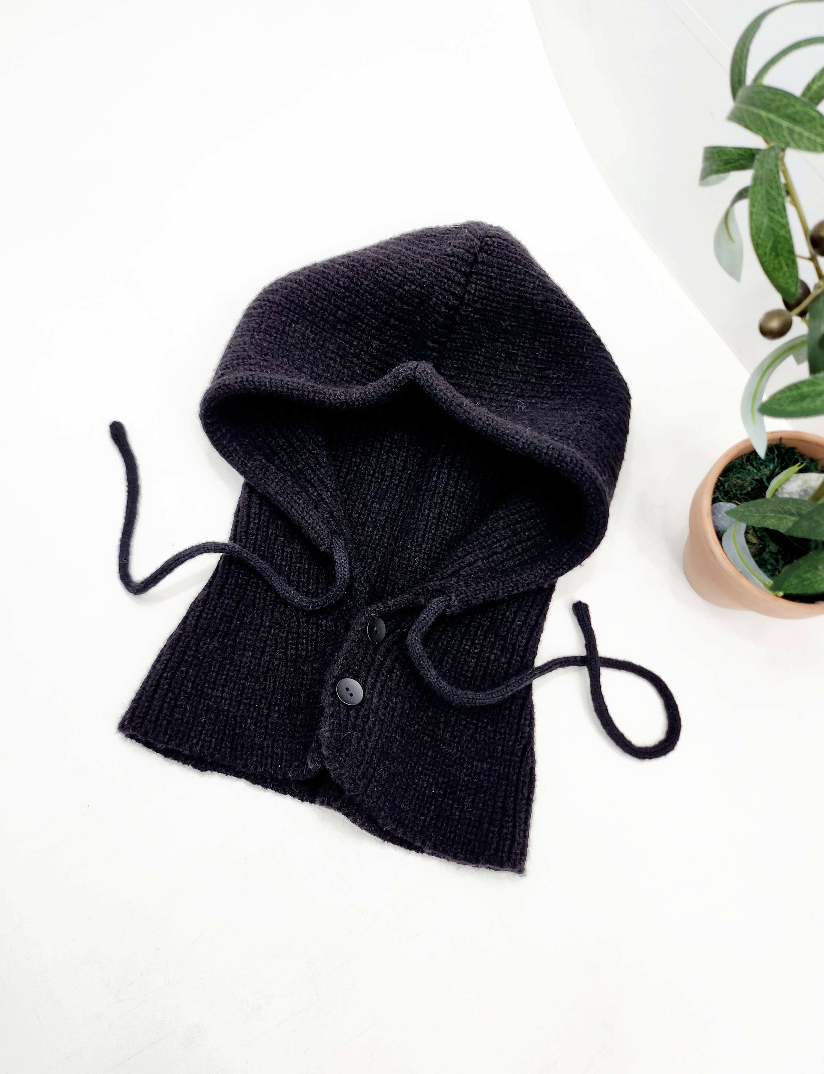Strikket Ull Balaklava med Hette fra Comfortarians
