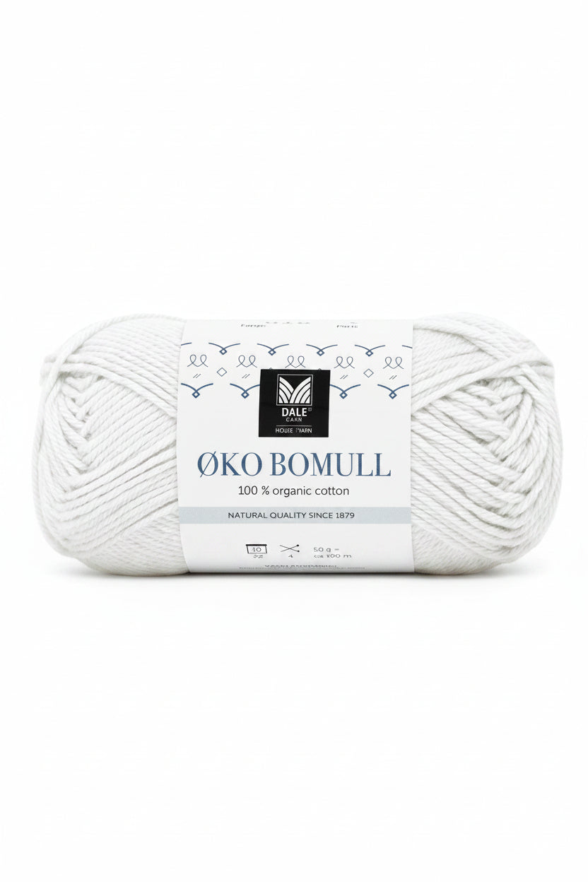 Dale - Øko Bomull - Garn Hvit
