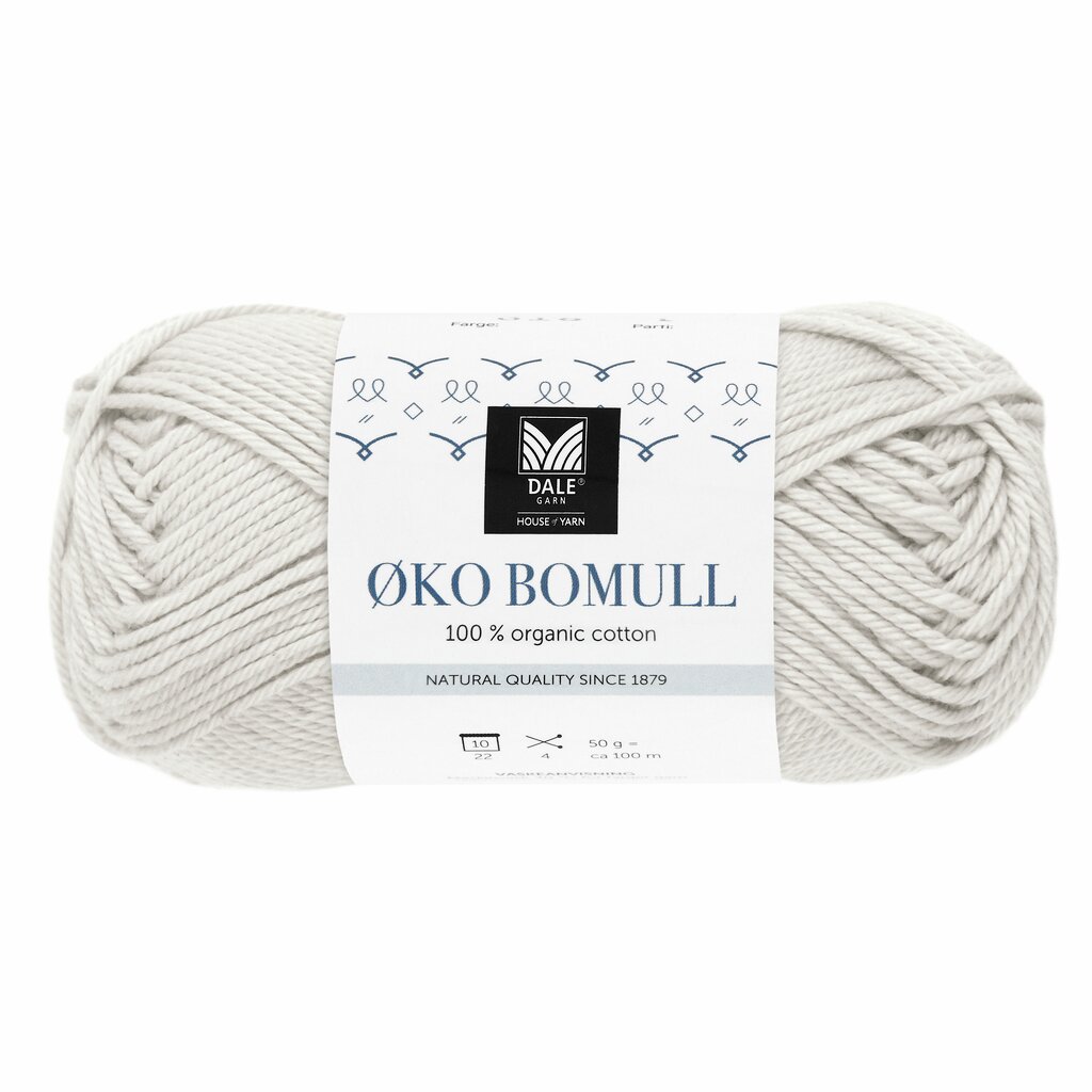 Dale - Øko Bomull - Garn Lys grå