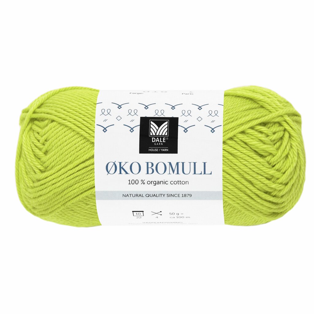Dale - Øko Bomull - Garn Pæregrønn