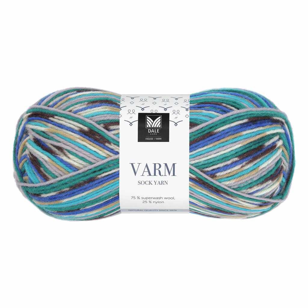 Dale - Aqua/Blålilla/Turkis print