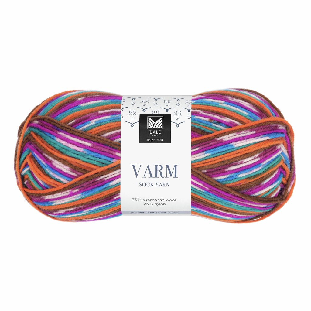 Dale - Pink/Aqua/Oransje print