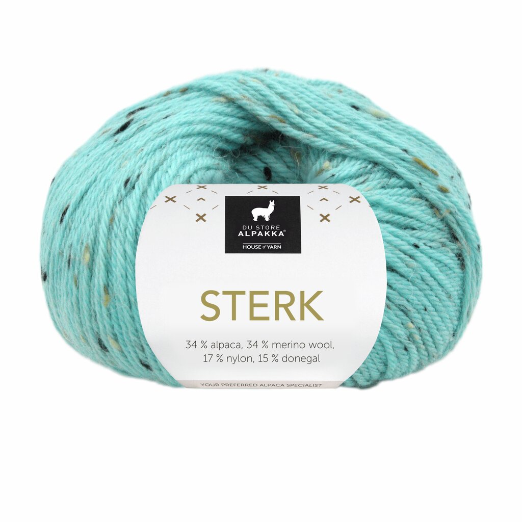 Du Store Alpakka 928 Karibisk blå tweed