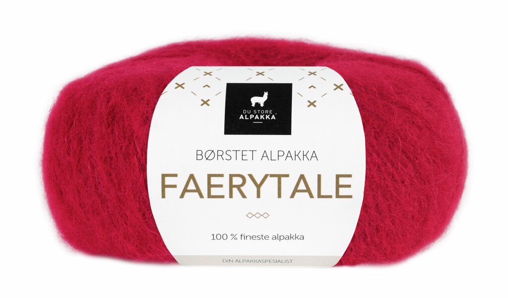 Du Store Alpakka 711 Mørk rød