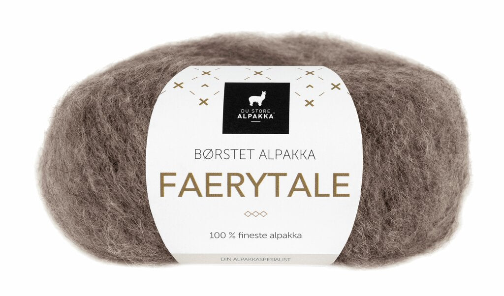 Du Store Alpakka 726 Mørk gråbrun melert