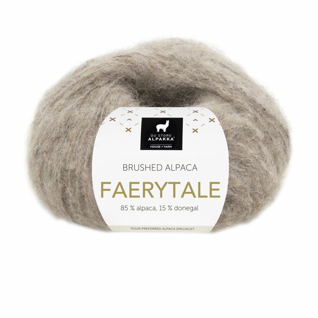 Du Store Alpakka 816 Lys gråbrun melert tweed