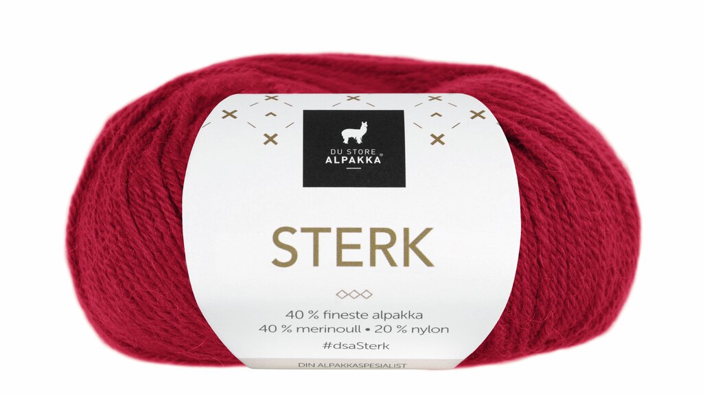 Du Store Alpakka 819 Mørk rød