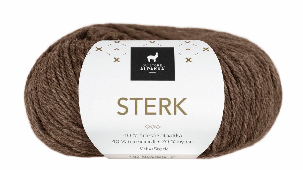 Du Store Alpakka 824 Brun melert