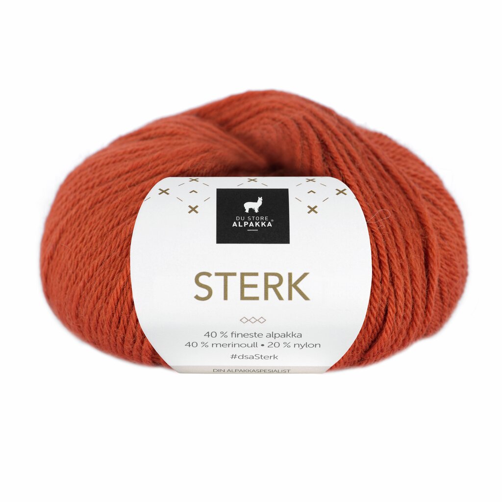 Du Store Alpakka 842 Brent oransje