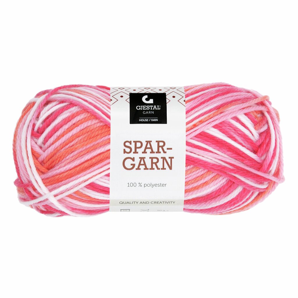 Gjestal 600 Rød/Rosa/Hvit print