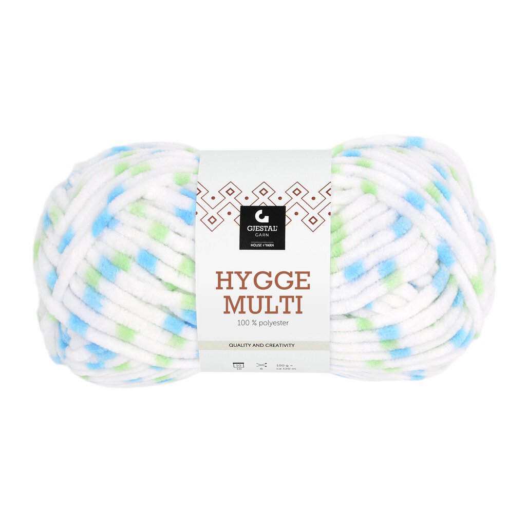 Gjestal 6405 Blå/mint dots