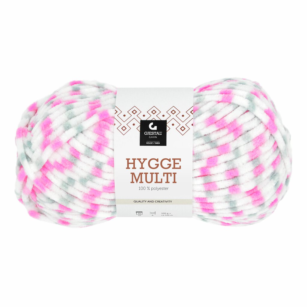 Gjestal 6406 Grå/rosa dots