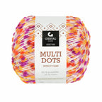 Gjestal 906 Purpur/Oransje/Gul dots
