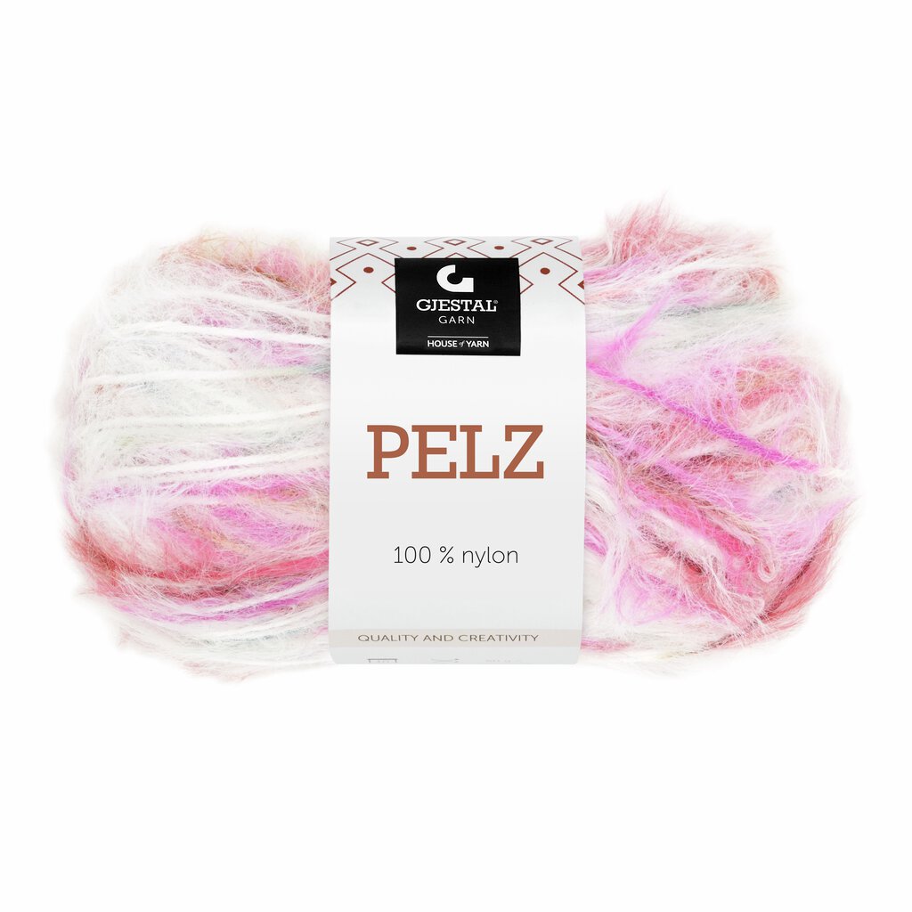 Gjestal 825 Pink/Rød/Grønn print