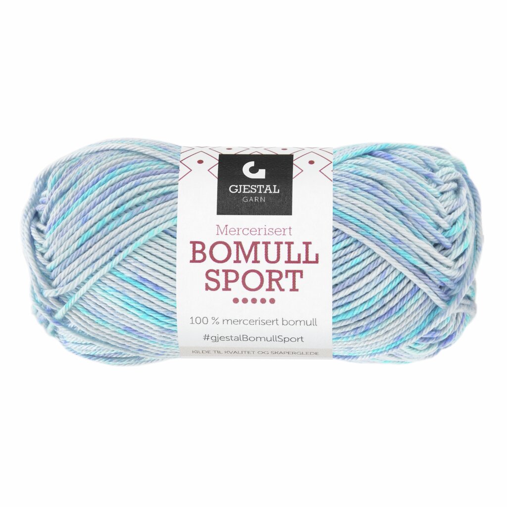 Gjestal 396 Turkis/Lilla print