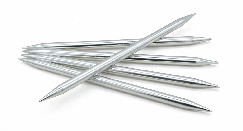 HOY Silver Aluminium Strømpepinner 20 cm