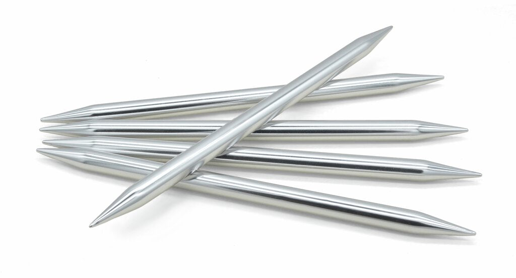 HOY Silver Aluminium Strømpepinner 20 cm