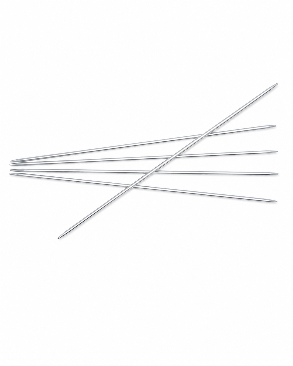 HOY Silver Aluminium Strømpepinner 20 cm