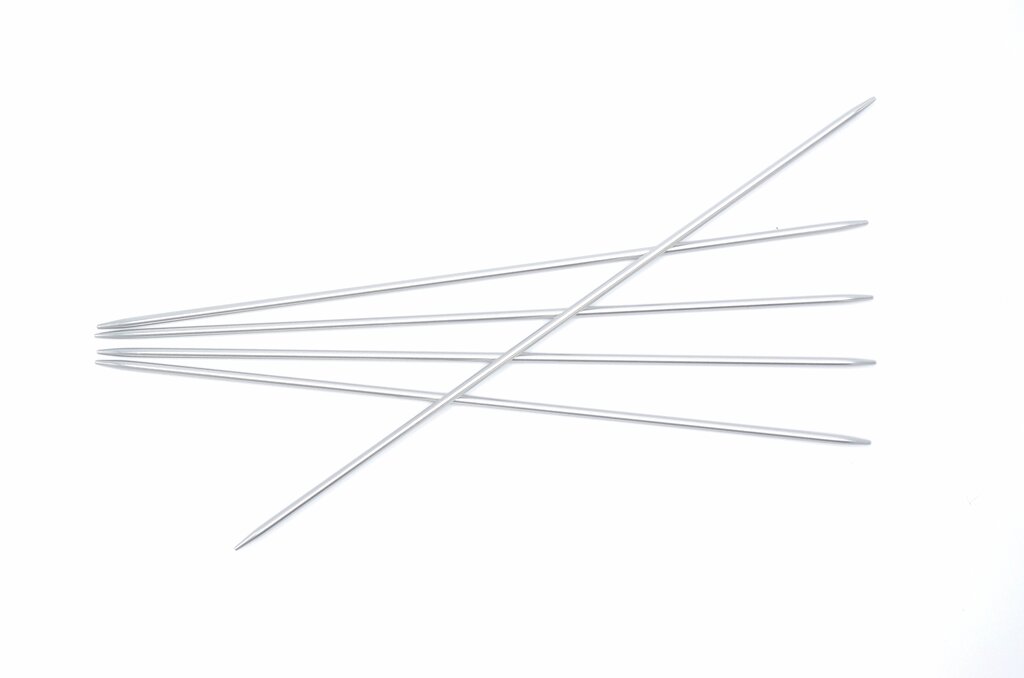 HOY Silver Aluminium Strømpepinner 20 cm