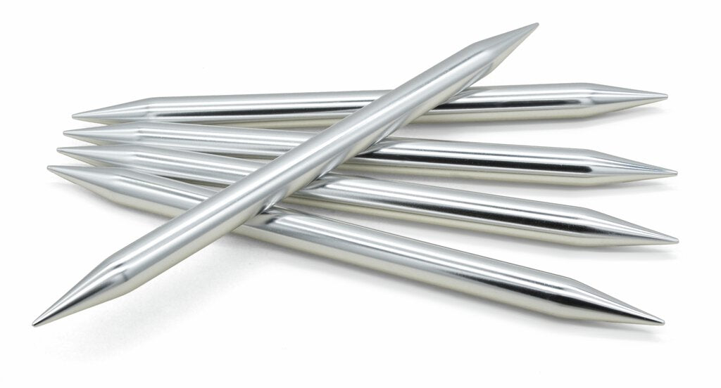 HOY Silver Aluminium Strømpepinner 20 cm