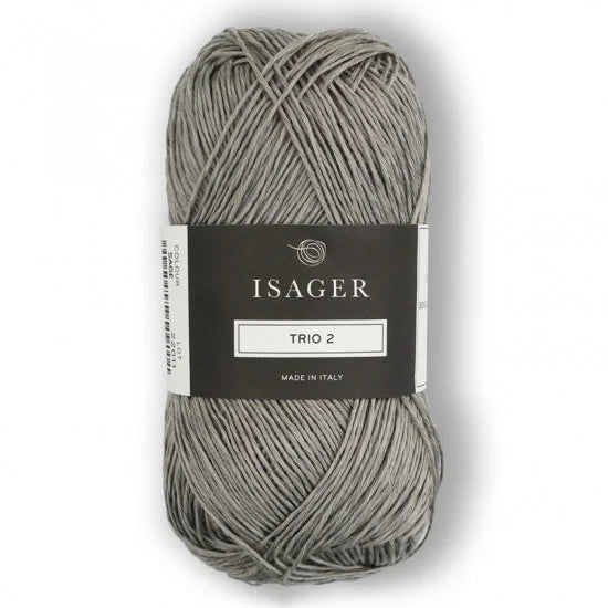 Isager Trio 2 Sage - helt garnnøste