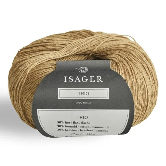 Isager Trio 1 Camel - helt garnnøste