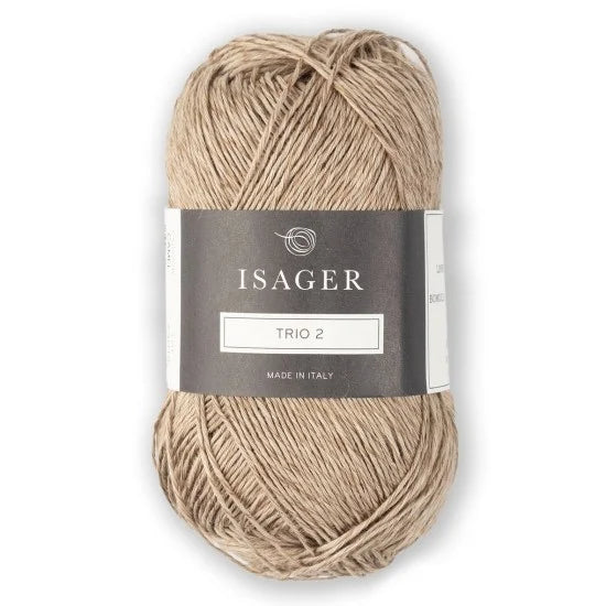 Isager Trio 2 Camel - helt garnnøste
