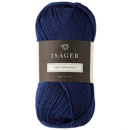 Isager Hør Organic Indigo - helt garnnøste