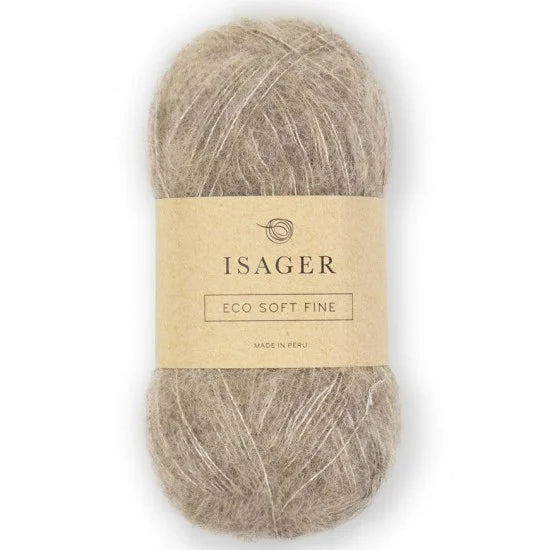 Isager Soft Fine E6S beige - helt garnnøste