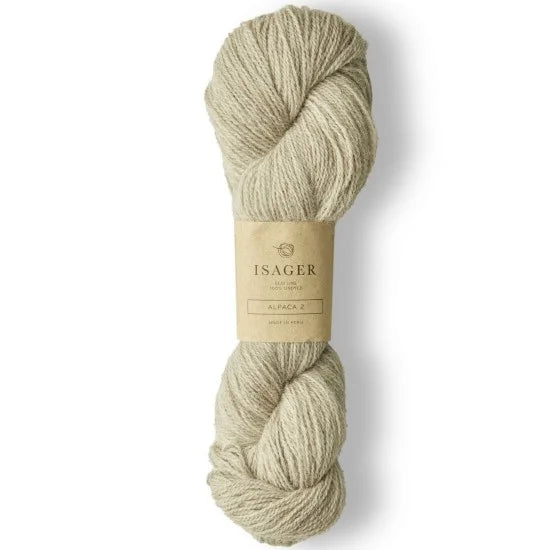 Isager Alpaca 2 2s-Eco grå ufarget - helt garnnøste