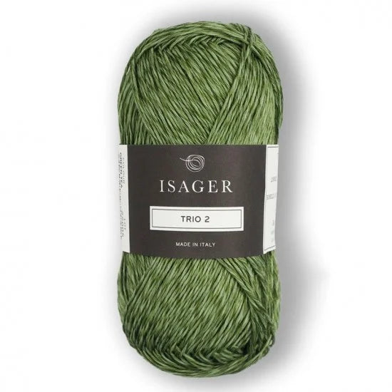 Isager Trio 2 Green tea - helt garnnøste