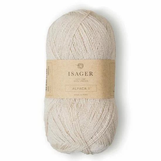 Isager Alpaca 1 E6S pearl - helt garnnøste