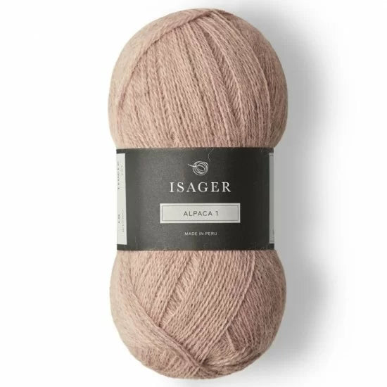 Isager Alpaca 1 61 lys rosa - helt garnnøste