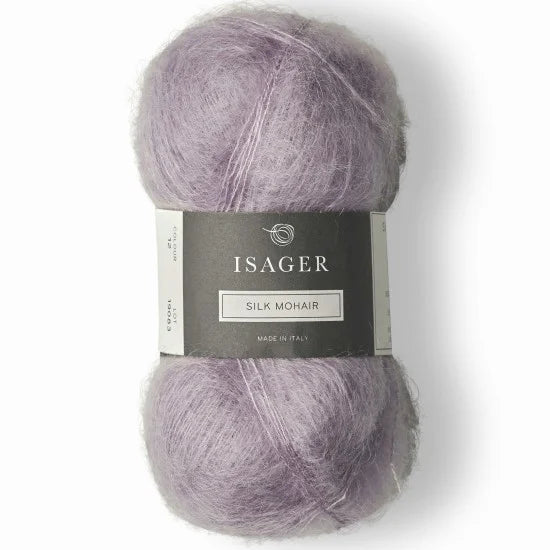 Isager Silk Mohair 12 lilla - helt garnnøste