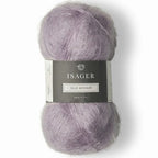 Isager Silk Mohair 12 lilla - helt garnnøste