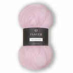 Isager Silk Mohair 27 rosa - helt garnnøste