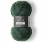 Isager Silk Mohair 37 pine green - helt garnnøste