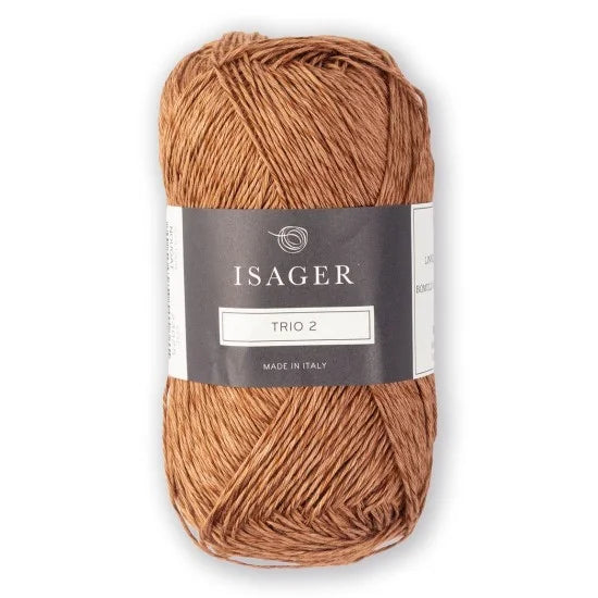Isager Trio 2 Nougat - helt garnnøste