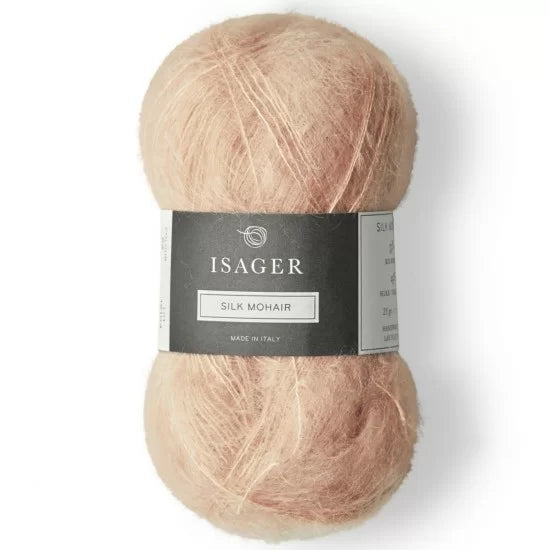 Isager Silk Mohair 62 pudder - helt garnnøste