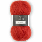 Isager Silk Mohair 65 poppy - helt garnnøste