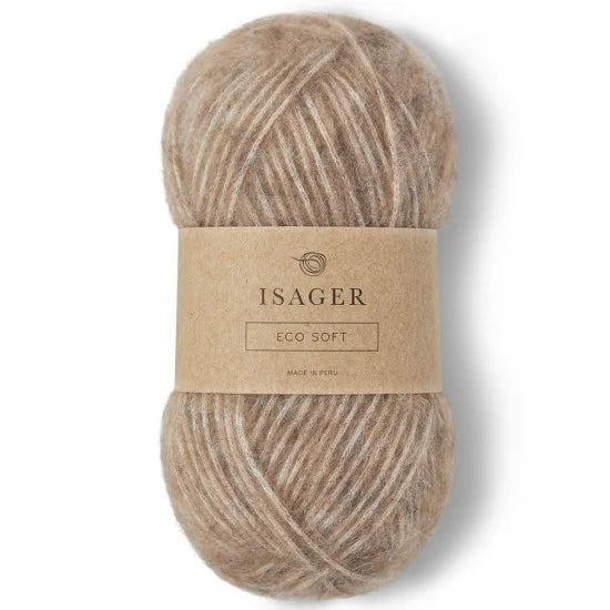 Isager Soft E7S beige - helt garnnøste