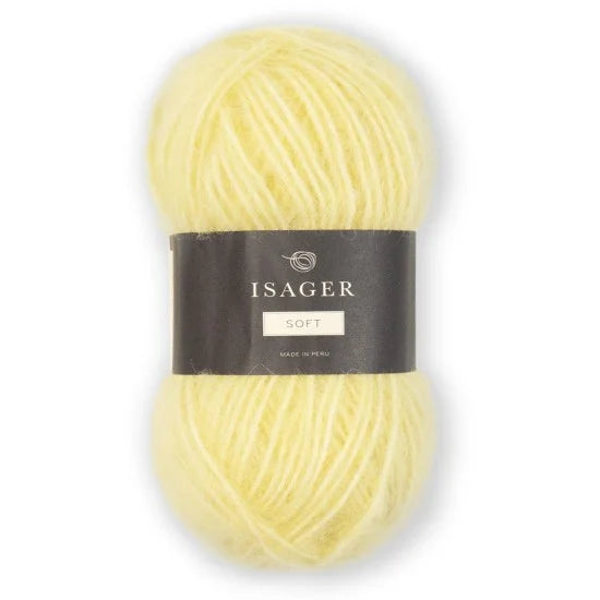 Isager Soft 58 sitron - helt garnnøste